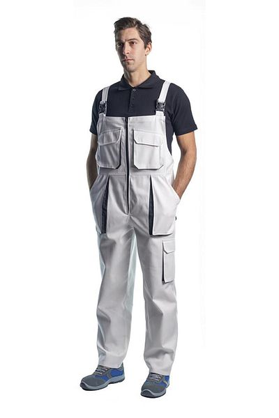 Şensel Ολόσωμη φόρμα Gardener, Λευκό-μαύρο -8e1187- Αμάνικη φόρμα