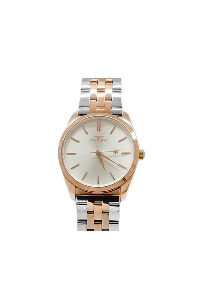 Tesbihane Rose-silver Color Steel Cord Women's Wristwatch Th-fl21231a-e