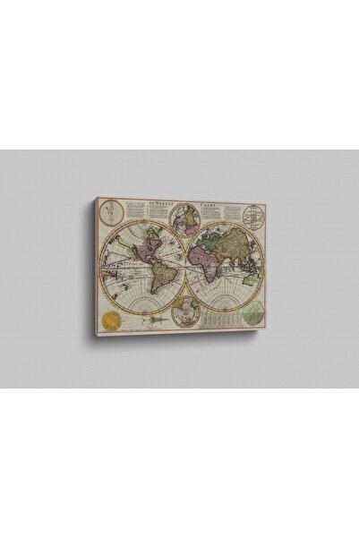 RUGSMODERN Kanvas Tablo Dünya Haritası 236