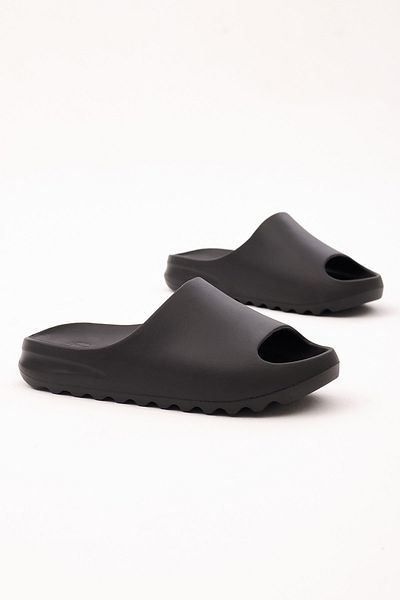 Tonny Black Papuci Eva unisex, negri, confortabili, model plate, cu față deschisă