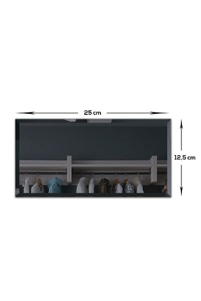 Decorita Sconce Mirror| Smoked Mirror| Set of 4| 12.5cm X 25cm