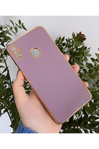 Aksesuarda Moda حافظة هواوي Y7 2019 متوافقة مع القطع بالليزر باللون الذهبي