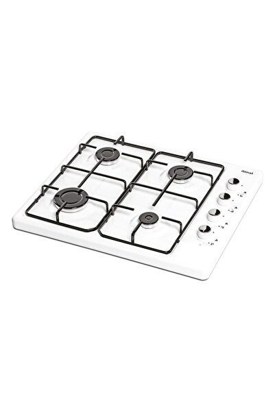ASIMOGLU Itimat 4 Lü Ocak Emaye Monoblok Doğal Gazlı 1301 01 Beyaz