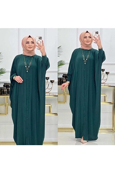 Tactus Μακρύ Sandy Ferace με κουμπιά Μπροστινά μανίκια νυχτερίδας