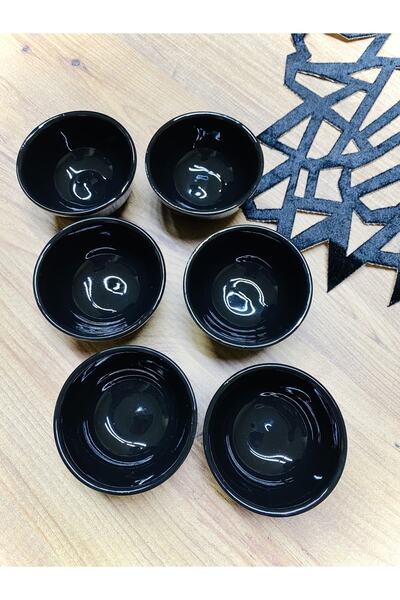 VENÜS HOME DECORATION Siyah 6’lı Sosluk
