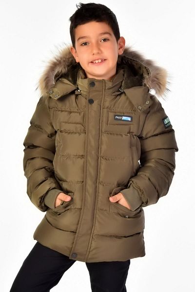 Benittokids Φουσκωτό παλτό από φυσική γούνα 51246