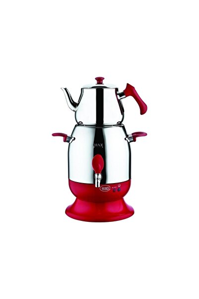Özkent Enjoying Tea - Tea Maker Tea Machine - Samovar Stainless Steel Red