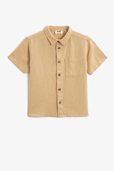 Koton Hemd - Beige - Regular Fit