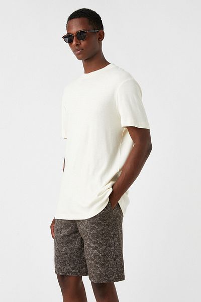 Koton Gepunktete Shorts mit Spitzenbund