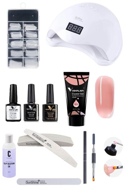 Venalisa Polygel Protez Tırnak Seti Polijel Seti R03