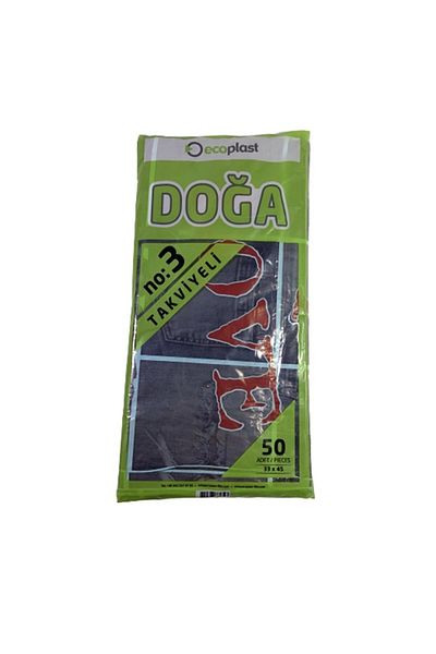 ECOPLAST Colorful No 3 50 Pieces Reinforced Bag
