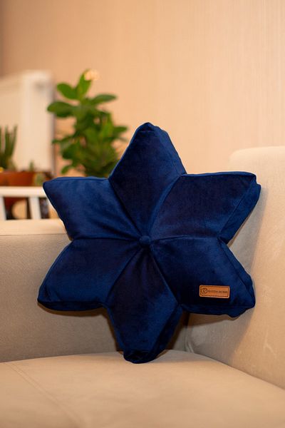Rayda Home Perna Parlament Blue Velvet Star - Starr 42*42 Cm