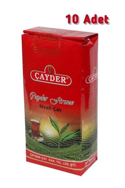 ÇAYDER Firuze Ilk Hasat Çayı Siyah Dökme Çay 1 Kg (10 Adet)