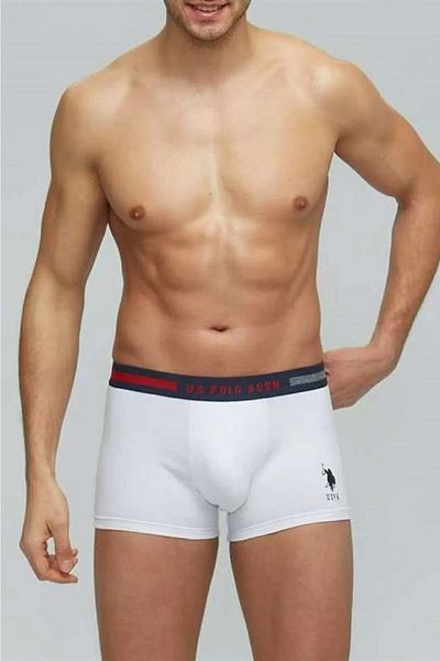 U.S. Polo Assn. Men's 3-Piece Boxer Set - Cotton and Lycra, Gray, White and Navy