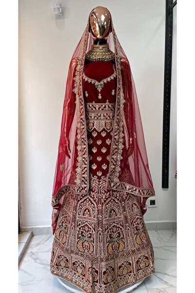 Aashiv's Collection Kına Elbisesi - Hint Elbisesi - Kaftan - Lehenga