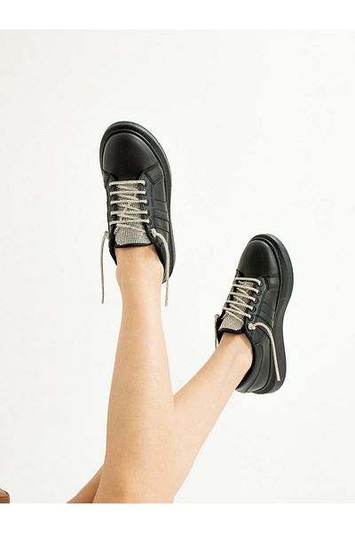 ALEMDAR AYAKKABI Pantofi de damă Black Stone