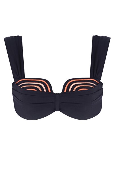 Monument Swimwear Artemis - Bikini Üstü - Siyah Mat Bakır