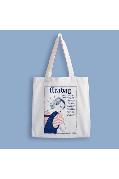 designedfy Υφασμάτινη τσάντα Fleabag 4 με στάμπα