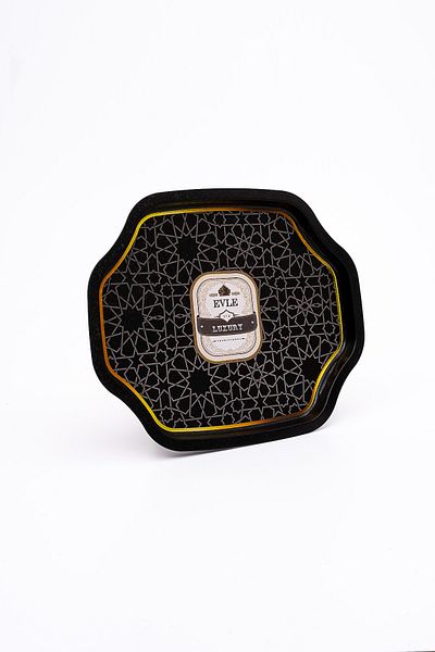 EVLE Ee166-v2 Trellis Patterned Special Shape Tray 28x33 Cm