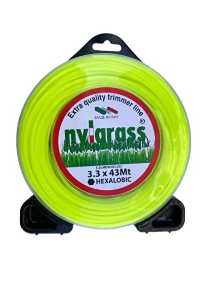 NYLGRASS Misina 3.3mm 43m Sarı 6 Köşe
