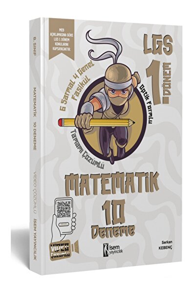 İsem Yayınları 8. Sınıf Lgs 1. Dönem Matematik 10 Branş Deneme 2026