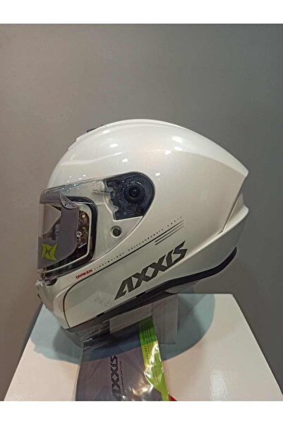 AXXIS Draken Solid Parlak Beyaz Full Face Kask
