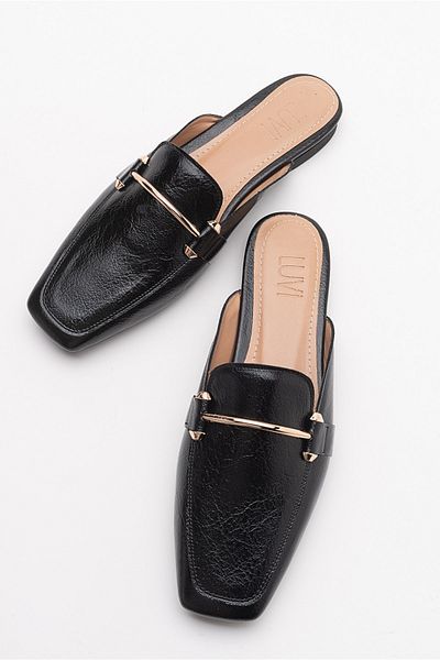 LuviShoes Γυναικείες παντόφλες Ronda Μαύρες
