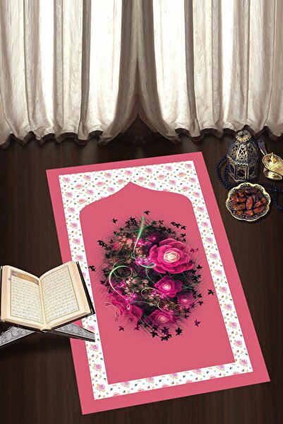 Talia Home Covor de rugăciune imprimat digital, lavabil, cu bază anti-alunecare