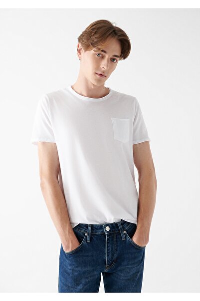 Mavi T-Shirt - Weiß - Slim Fit