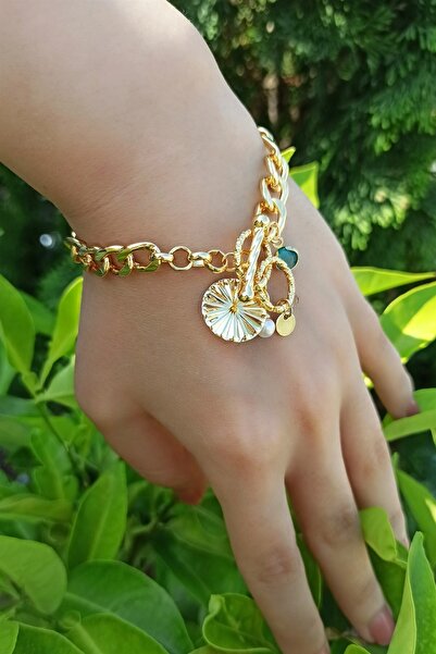 By Zeyna Aksesuar سوار نسائي بتصميم خاص من الحجر الأزرق