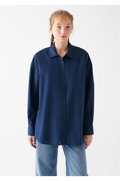 Mavi Hemd - Dunkelblau - Oversized