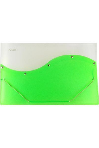 Noki S Series 12 Compartment Elastic File Green