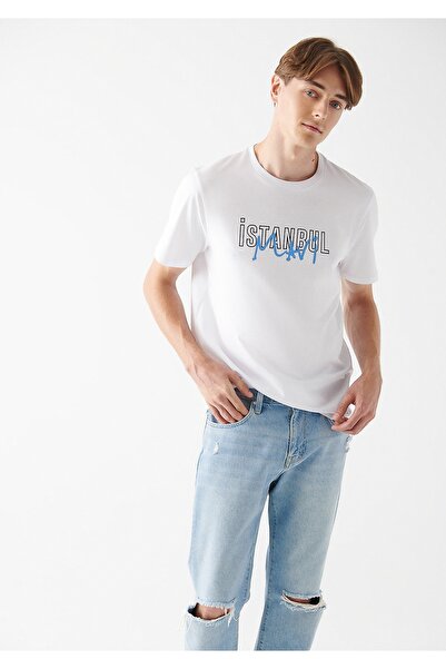 Mavi T-Shirt - Weiß - Regular Fit