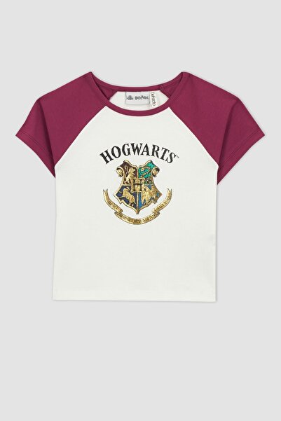 DeFacto Girl's Harry Potter Slim Fit Short Sleeve T-Shirt