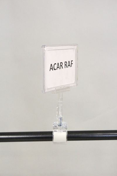 Acar Raf Πλαίσιο προώθησης προϊόντος Πλαστικό και μάνδαλο Ετικέτα τιμής Πλαίσιο A6 Διαφανές