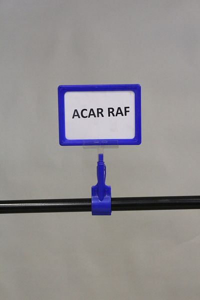 Acar Raf Product Promotion Frame Plastic And Latch Price Tag A6 Frame Blue