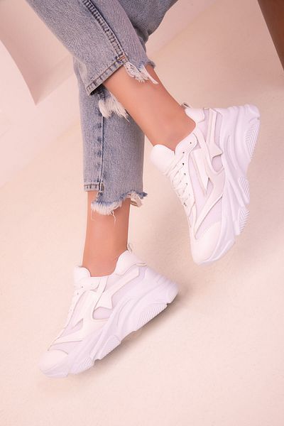 SOHO Women's White Sneakers 17098