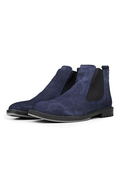 Ducavelli York Genuine Leather Suede Anti-Slip Sole Chelsea Daily Boots