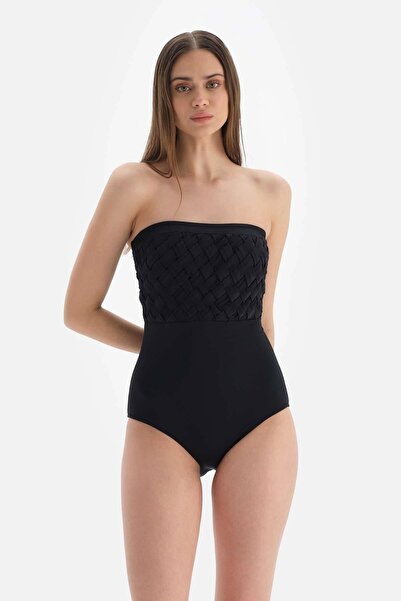 Dagi Černé plavky bez ramínek