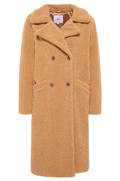 myMo Faux Shearling Mantel