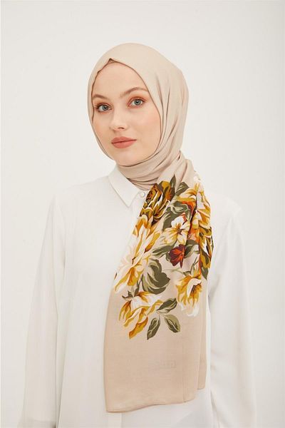 Armine Trend Flower Pattern 077-040 Σάλι-06