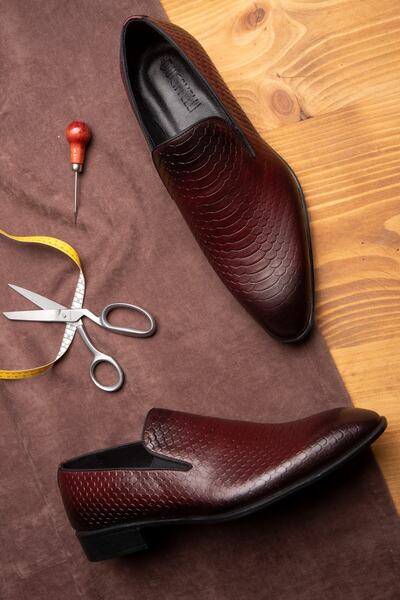 Ducavelli Alligator Hakiki Deri Erkek Klasik Ayakkabı, Loafer Klasik Ayakkabı, Makosen Ayakkabı