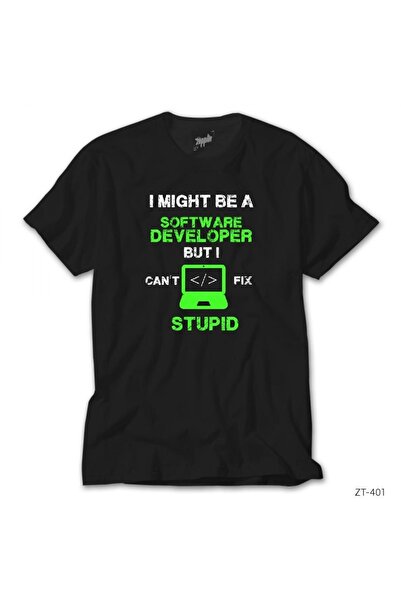 Z zepplin Ar putea fi un dezvoltator de software Tricou negru