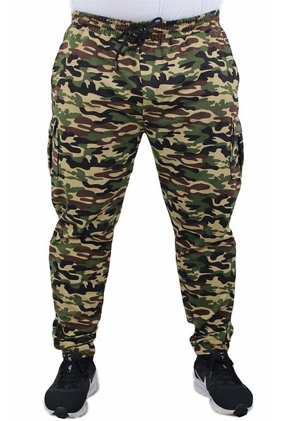 MocGrande Ανδρικό φούτερ Commando Camouflage μεγάλου μεγέθους 23501 Μπεζ