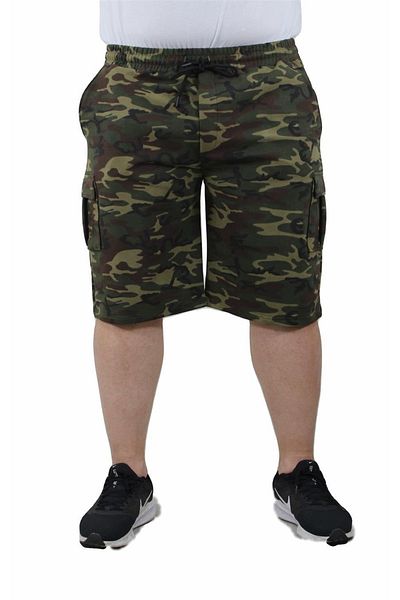 MocGrande Men's Commando Camouflage Large Size Combed Cotton Shorts 23606 - Khaki