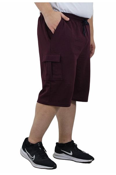 MocGrande Plus Size Commando Pocket Combed Cotton Shorts 23602 Murdum
