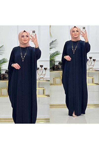 MODAMÜNASİP Довга сорочка з ґудзиками спереду та рукавами-крилами