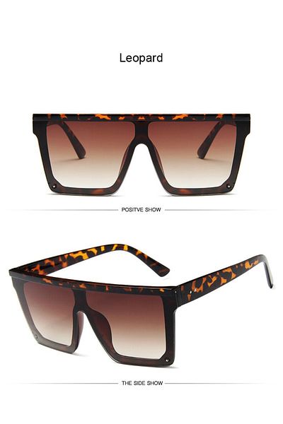 ONNObutik Women's Sunglasses - Leopard - Big Model