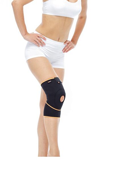 ORLEX Neopren Sporcu Patella Destekli Düz Dizlik Beden Xl