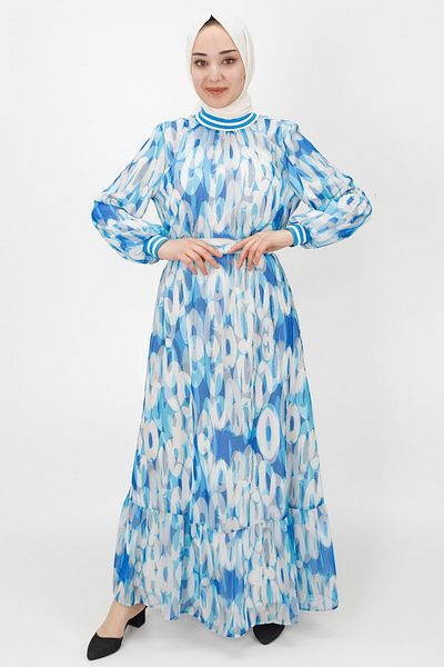 Butik Patterned Chiffon Dress